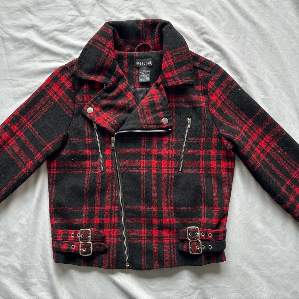 Wet Seal Wool Blend Moto Jacket | Size Small
